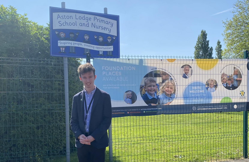 Aston Lodge Primary joshua bacon councillor todwick