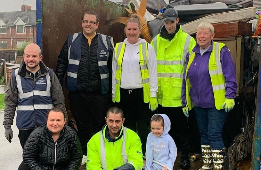 tom zach collingham thurcroft big local community skip