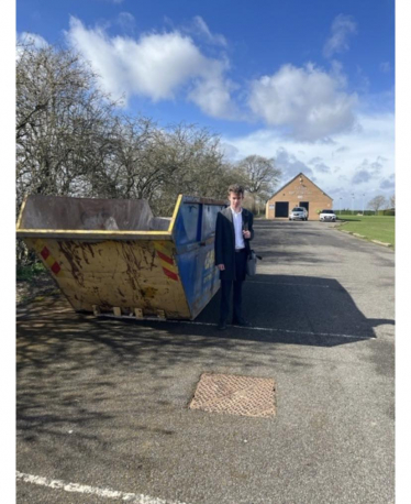 joshua bacon community skip day councillor todwick